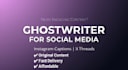 ghostwrite social media posts and captions
