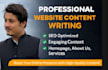 write SEO optimized website content and blog posts