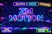 create gaming logo animation intro glitch neon