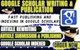 write, backdate and publish research article in google scholar indexed journals