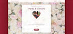 create a modern custom wedding website