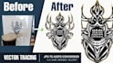 create custom vector icon, svg icon, vector tracing logo, image to vector