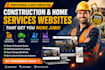 build contractor junk removal handyman website cleaning wordpress website