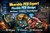 design professional wearable pcb, flexible pcb, and iot smart device circuits
