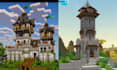 create minecraft builds, minecraft map, minecraft castle, minecraft server