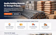design redesign wix building materials website construction supply website