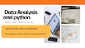 do data analysis and visualization using python and excel