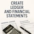 create ledger and financial statement