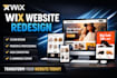 design wix website, redesign wix website, wix expert