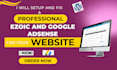 setup ezoic, fix adsense issues and monetize your website