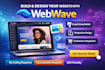 build and design your website using webwave website builder
