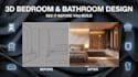 do 3d bedroom interior design 3d bathroom design 3d rendering and modeling
