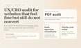 do a UX and cro audit for your website or landing page