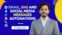 setup gohighlevel email, SMS and social media dm automations