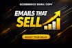 write high converting email copy for ecommerce brands