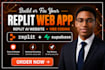 build your replit web app, fix replit bugs, saas mvp and vibe coding