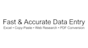do fast and accurate data entry excel and web research