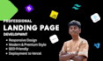 develop a responsive landing page website