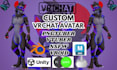 create vrchat avatar furry avatar 3d vtuber model