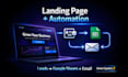 create a landing page with automated lead capture, google sheets, email system