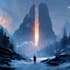 design an epic sci fi book cover that captures