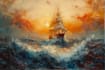 create ship oil painting for you