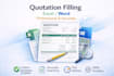 create and fill professional quotation in excel or word