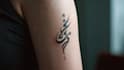 create arabic and persian minimal calligraphy tattoo