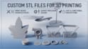 create custom 3d printable models and stl files for 3d print