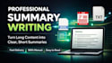 summarize articles, pdfs and documents into clear notes