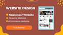 create newsportal web wordpress design ecommerce web personal site