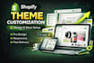do shopify theme customization design and shopify store setup