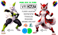 do vrchat avatar commission, vrc wolf avatar 3d furry nsfw vtuber anime model vr