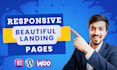 design and redesign beautiful responsive landing pages