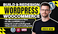 build or redesign wordpress woocommerce ecommerce store with responsive seo