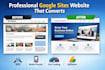 build a responsive google sites website landing page