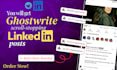 do executive linkedin personal branding, profile optimization and ghostwriting
