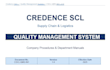 create iso 9001 qms documentation, quality manual and sops