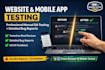 do manual QA testing for website and mobile app with detailed bug report
