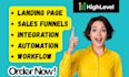 build gohighlevel chatbot with SMS, email workflow