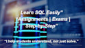 teach you sql and databases  and help with assignments