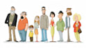 illustrate people in cartoon