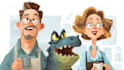 create funny illustration cartoon character