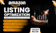 do amazon listing creations, content optimization, and amazon listing variations