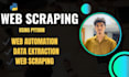 scrape data using python web scraping and automation