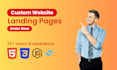 develop a modern responsive static website with clean HTML CSS frontend