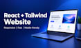 build a responsive react website with tailwind CSS