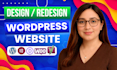 design redesign wordpress website development, revamp or build wordpress website