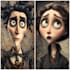 draw you in tim burton custom portrait