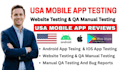 test, review iphone ipad android app testing website testing qa manual testing